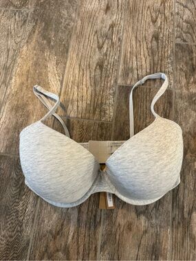 SKIMS Everyday Cotton Lightly lined Demi Bra - grey